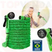 Mangueira Magica Flexível E Expansível Retrátil 15m Esguicho