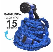 Mangueira Magica Jardim Retrátil Compacta Pistola Gatilho 7 Jatos Expansível 15 Metros Fixxar