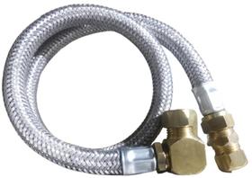 mangueira metálica aço inox cotovelo 90º fogão forno 80 cm mangueira metálica aço inox cotovelo 90º fogão forno 80 cm