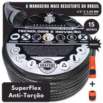 Mangueira p/ Jardim 1/2 Reforçada 15M GrafenoFlex New