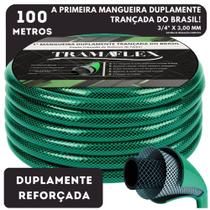 Mangueira p/ Jardim Trançada 3/4 pol 100Mts TramaFlex