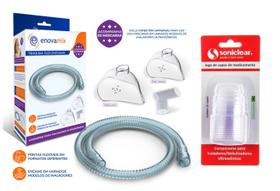 Mangueira Para Inalador Pulmosonic + 2 Máscaras + Copinhos