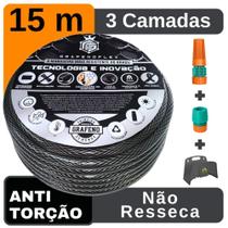 Mangueira para Jardim 15 Mt + Suporte - GrafenoFlex Grafitte