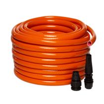 Mangueira para Jardim 20M Trançada Kit com Esguicho e Conector Laranja Famastil