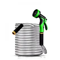 Mangueira Para Jardim Esguicho Flexível De Aço 30 Metros Completa Linha Premium Mangueira Para Jardim Esguicho Flexível De Aço 30 Metros Completa Linha Premium