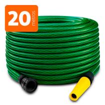 Mangueira Para Jardim Reforçada em PVC Anti-torção com Engate e Esguicho Verde - Unifios