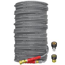 Mangueira para Lavadora de Alta Pressão Heliwoo 46 m 4200 PSI Resistente a Dobras