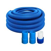 Mangueira Para Limpar Piscina 6 Metros Com Conexões Azul