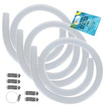 Mangueira para piscina U.S. Pool Supply 1,5" x 150 cm, kit com 3, branca
