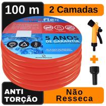 Mangueira para Quintal Siliconada Laranja 100M DuraFlex