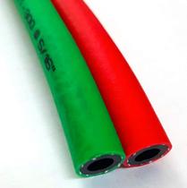 Mangueira para solda dupla 5/16" verde e vermelha pvc - venda por metro -Eccofer Mangueira para solda dupla 5/16" verde e vermelha pvc - venda por metro -Eccofer