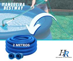 Mangueira Piscina Inflável 2 mts Intex Bestway Bomba Filtro - AZUL FLEX