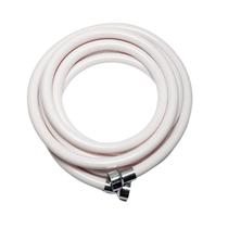 Mangueira Plástica Pvc Cardal Branca Com Luvas Cromadas 2,5m - AC061