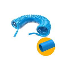 Mangueira Pneumática Espiral Com Rabicho 8 Mm X 10 Metros Azul