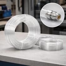 Mangueira pneumática tubo pneumatico 8mm cristal pu 1 metro