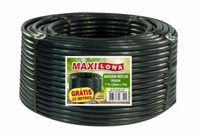 Mangueira Preta Irrigação 1'' 1,6 mm- Rolo C/ 110m - MAXILONA