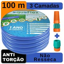 Mangueira Quintal 100 Metros AquaFlex 1 Ano de Garantia