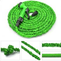Mangueira Retrátil Compacta Verde 15m Multifuncional para Uso Externo