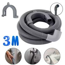Mangueira Saida 3 metros Com Suporte Para Máquina de lavar roupa, tanquinho compatível com todas as marcas