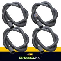 Mangueira Saída De Água Lavadora Sanfonada Mondial 1,55m Ou 2 Mt ou 3mt