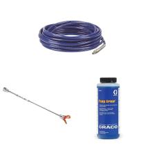 Mangueira sem ar Graco 247340 50 pés com extensão de ponta de 15 polegadas e armadura de bomba de 1 L