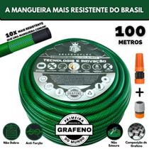 Mangueira Super Flexível e Ultra Resistente 100Mts - GrafenoFlex Verde