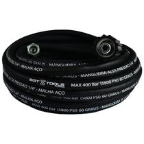 Mangueira Trama Aco (M22/14 x 1/4 Femea) para Lavadoras Alta Pressao - 12 Metros Sigma Tools