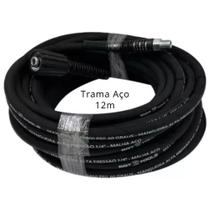 Mangueira Trama Aço Sigma Tools M22/14 x 1/4 Macho 12 Metros