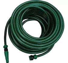 Mangueira Trancada Flexível Com Engates E Esguicho 20 Metros