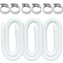 Mangueiras de piscina BEFANS para piscinas acima do solo, 1,25 cm x 150 cm, pacote com 3