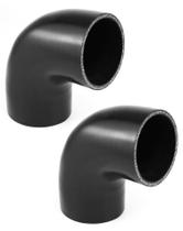 Manguera de Silicona QWORK Codo de 90 Grados Diámetro Interior 3", 4 Capas Reforzada Manguera de Silicona QWORK Codo de 90 Grados Diámetro Interior 3", 4 Capas Reforzada