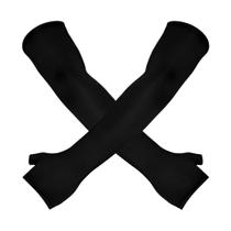 Manguito Mangote Motoboy Protetor Braço Anti Uv Preta Par