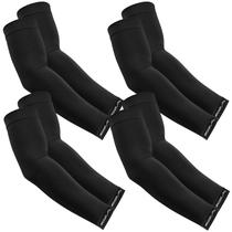 Manguitos APEXUP UPF 50+ de compressão refrescante, 4 pares, preto Manguitos APEXUP UPF 50+ de compressão refrescante, 4 pares, preto