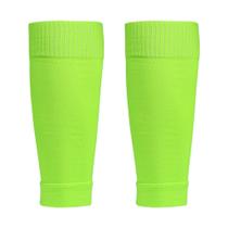 Manguitos de perna para futebol Wuluwala, 2 pares, verde fluorescente Manguitos de perna para futebol Wuluwala, 2 pares, verde fluorescente