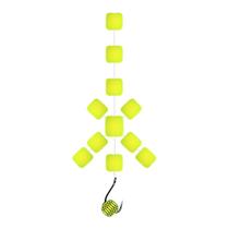 Manhoso Borboleta Ração 9mm Cor Amarelo Fluorescente - Jr Pesca