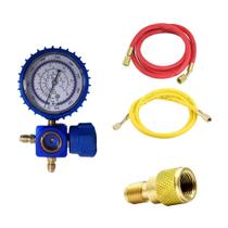Manifold 1via Baixa R410a R22 R134a R404a+ 2 mang.+ Adap P/ R410a Manifold 1via Baixa R410a R22 R134a R404a+ 2 mang.+ Adap P/ R410a