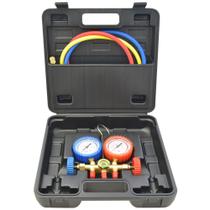 Manifold com mangueira 90cm maleta premium r410 r32 .