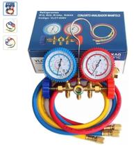 Manifold Com Visor Vulkan Gás R12 - R22 - R134a - R404a Vlct-636V Manifold Com Visor Vulkan Gás R12 - R22 - R134a - R404a Vlct-636V