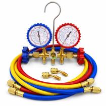 MANIFOLD R22 R134 R404 R410 com mangueira e 2 ADAPT. R410