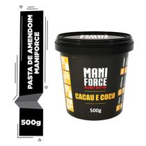 Maniforce Pasta De Amendoim Cacau E Coco 500g Zero Açúcar