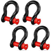 Manilha D-Ring VEVOR 1/2 Alloy Steel, 8 toneladas, resistência à ruptura, pacote com 4 unidades
