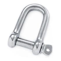 Manilha Inox Reta Curta Com Pino Rosca 12Mm