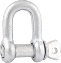 Manilha p/ cabo aço 3/16" reta leve galv c/ 2 pç cart Vonder Manilha p/ cabo aço 3/16" reta leve galv c/ 2 pç cart Vonder