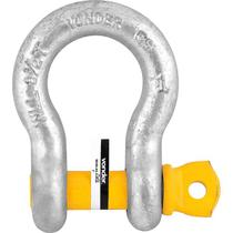 Manilha p/ cabo de aço 1/4" curva pesado galv Vonder Plus Manilha p/ cabo de aço 1/4" curva pesado galv Vonder Plus