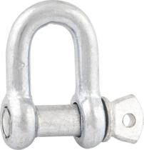 Manilha para cabo de aço 3/4" reta leve galvanizado - Vonder