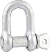 Manilha para cabo de aço 3/8" reta leve galvanizado - Vonder