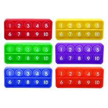 Manipuladores Matemáticos Pop Fidget Toy Proweber - Conjunto com 6 Ten Frames