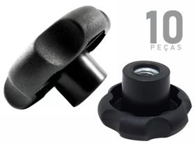 Manípulo Fêmea Margarida M6 45mm C/10pçs Manípulo Fêmea Margarida M6 45mm C/10pçs