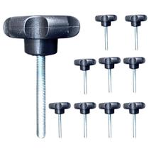 Manípulo Macho Margarida Plastico 4526 Rosca M6 x 25mm 10 Un