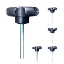 Manípulo Macho Margarida Plastico 4526 Rosca M6 x 50mm 05 Un